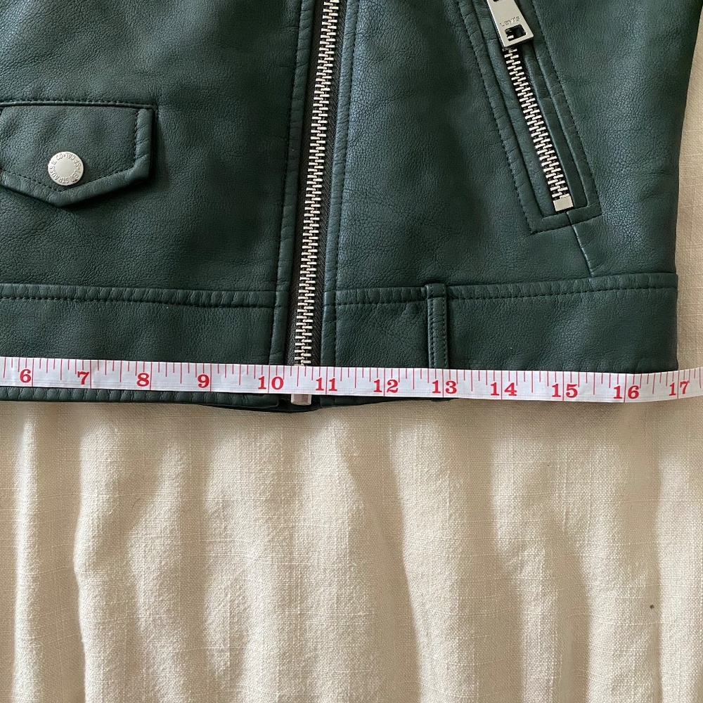 Levi's Sherpa-Trimmed Faux-Leather Moto Jacket MEDIUM - Picture 9 of 10